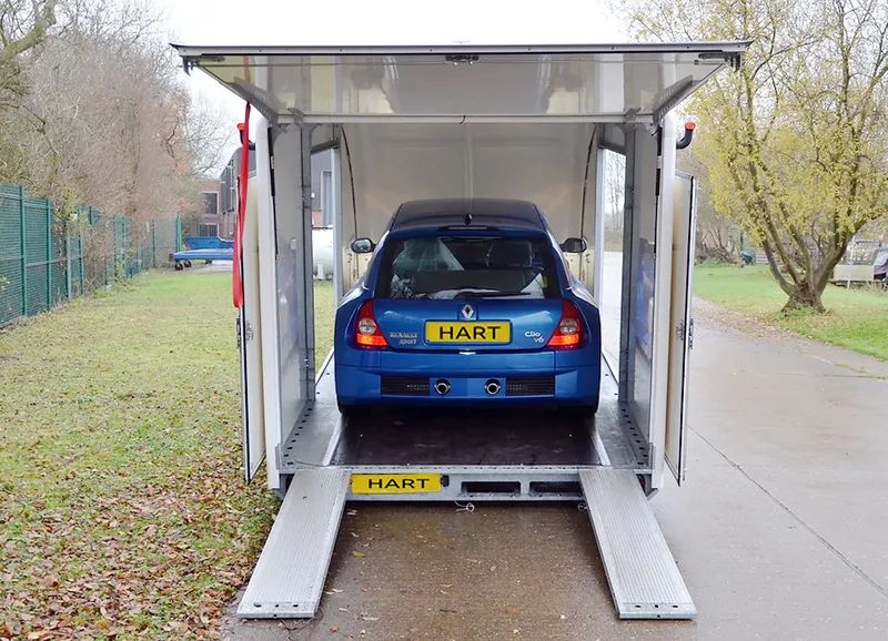 enclosed car transport trailer